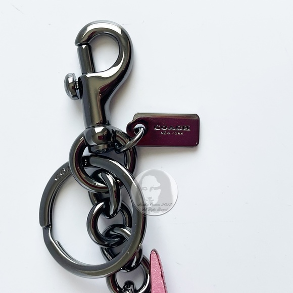 Coach Unicorn Bag Charm Small Pink Sparkles Rare NWOT - Picture 7 of 7